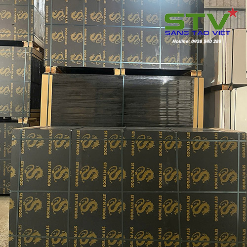 Ván ép coppha phủ phim<br>KT: 1220*2440*18mm<br>1220*2440*15mm<br>1220*2440*12mm